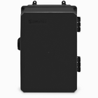 Caixa Plástica Multiuso Com Fecho Média | Preta